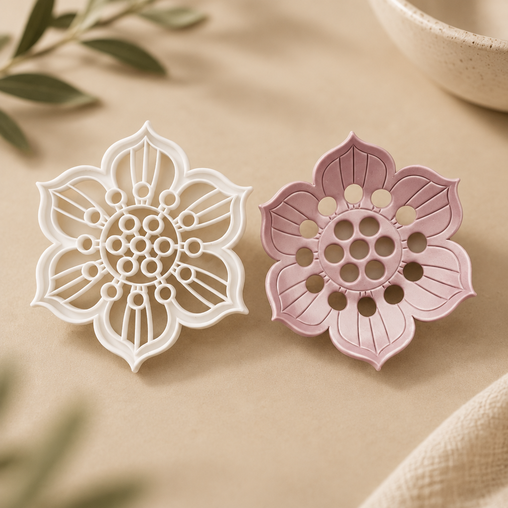 Molde Cortador Floral — molde para cerâmica em PLA